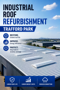 Industrial Roof Refurbishment Trafford Park | Commercial Roofing Contractors.Total Cladding and Roofing.